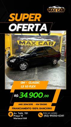 CHEVROLET CLASSIC 1.0 MPFI LS 8V FLEX 4P MANUAL CHEVROLET CLASSIC 1.0 MPFI LS 8V FLEX 4P MANUAL